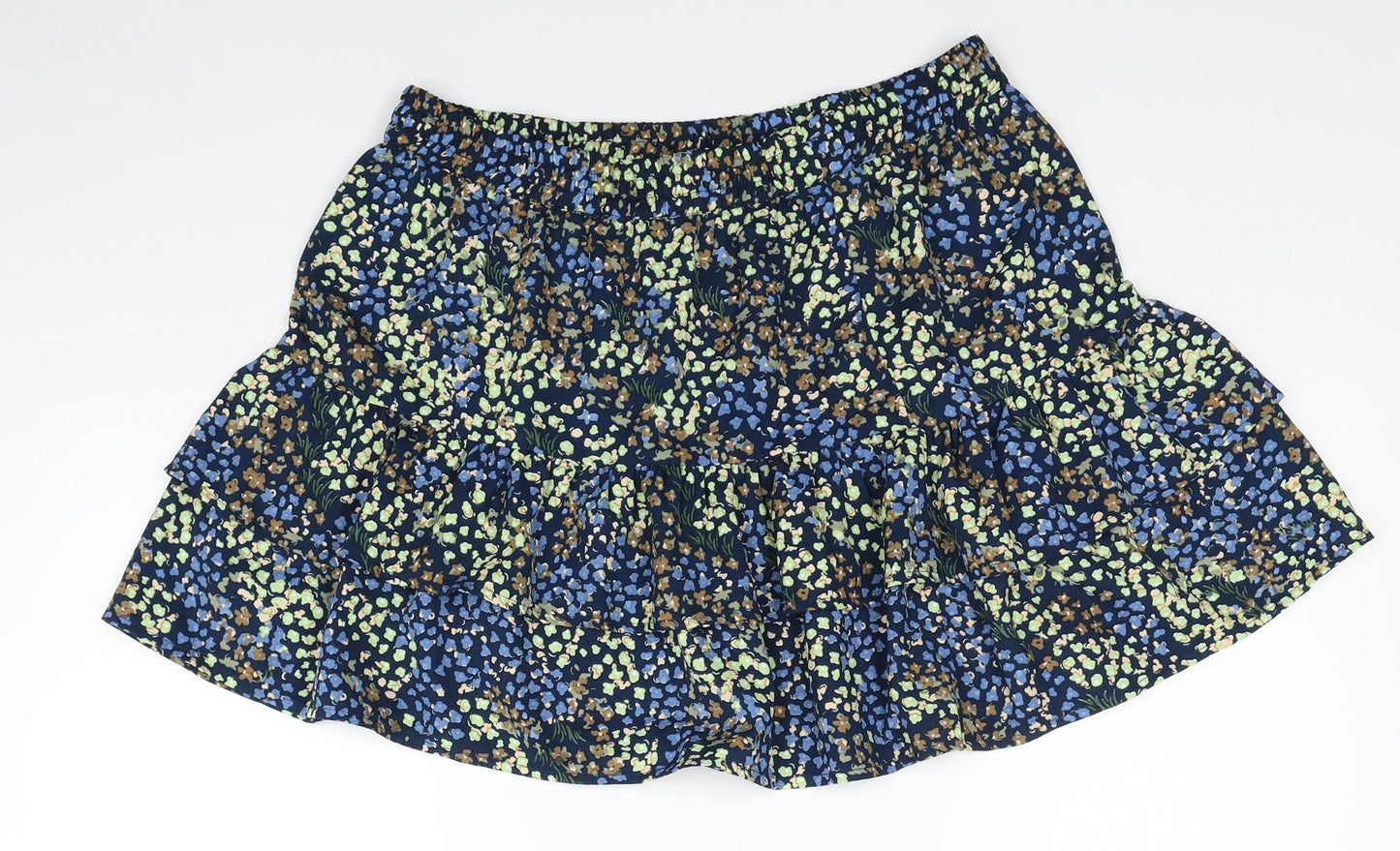 Only Womens Multicoloured Floral Polyester Mini Skirt Size 12