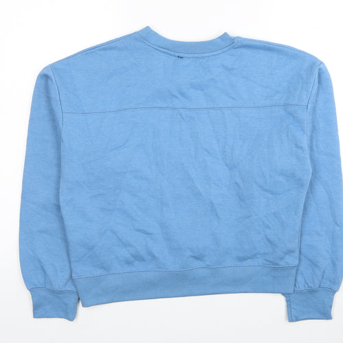 Zara Womens Blue Polyester Pullover Sweatshirt Size S Pullover