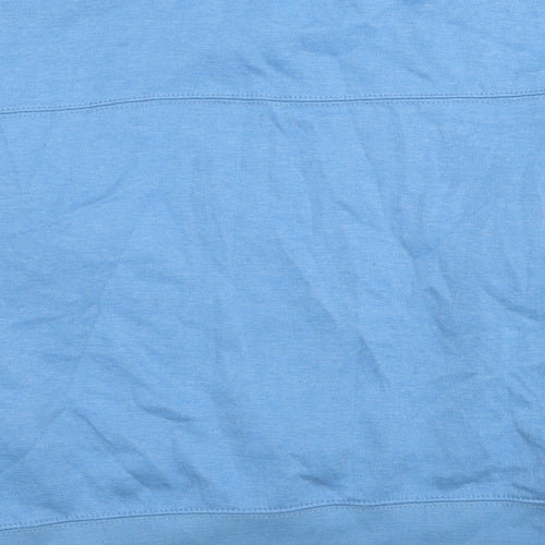 Zara Womens Blue Polyester Pullover Sweatshirt Size S Pullover