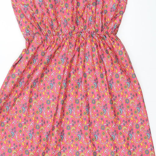 SheIn Womens Multicoloured Geometric Polyester Maxi Size L Halter Pullover