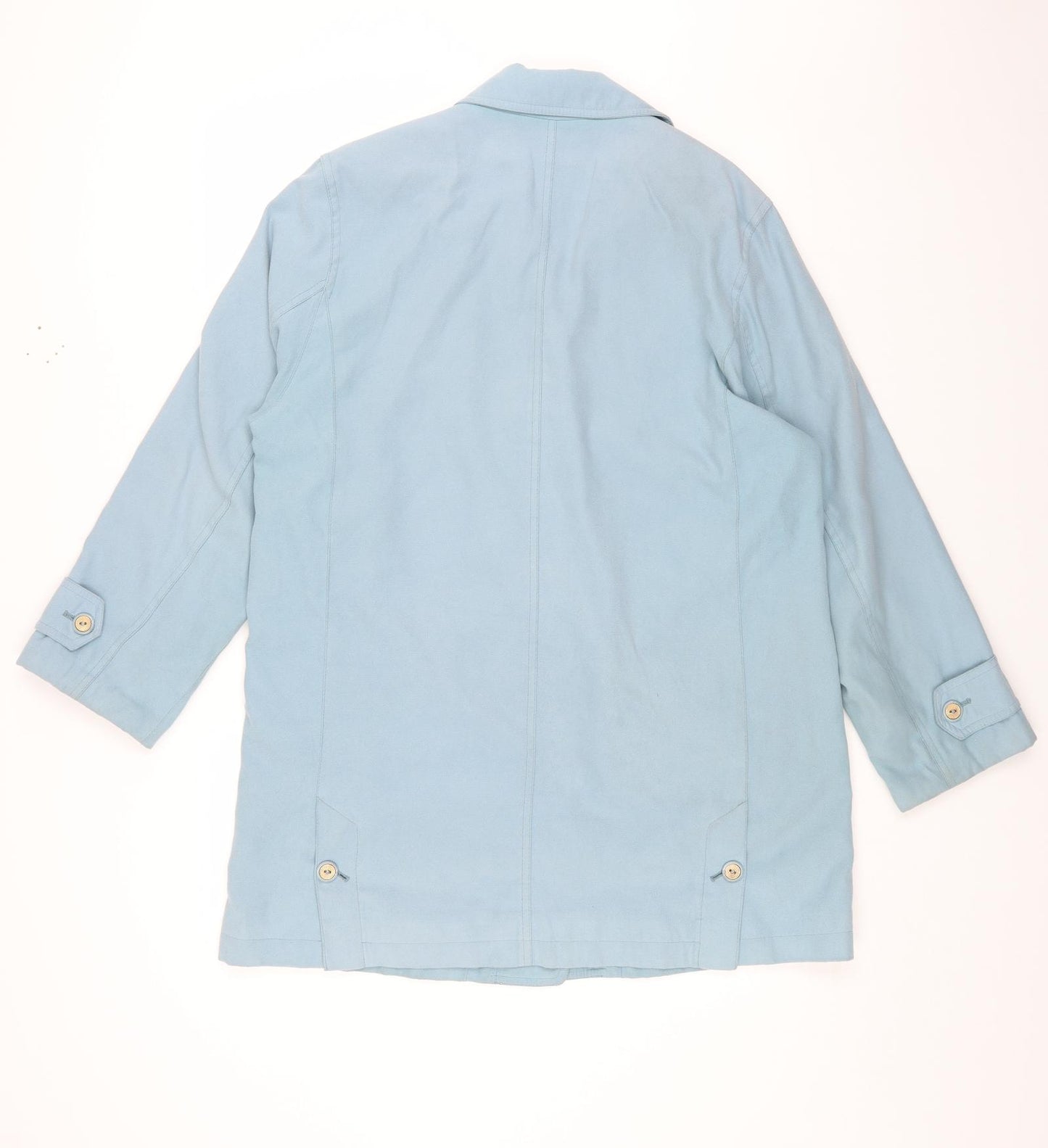 Preworn Womens Blue Jacket Size 8 Button