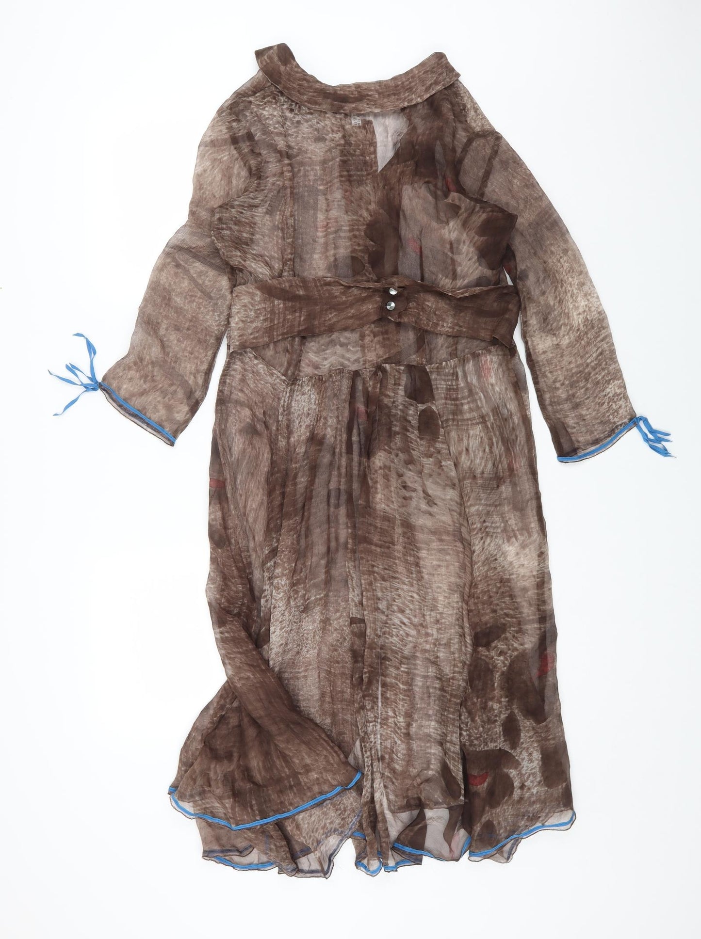 Frou Frou Womens Multicoloured Geometric Polyester Shirt Dress Size S Collared Button