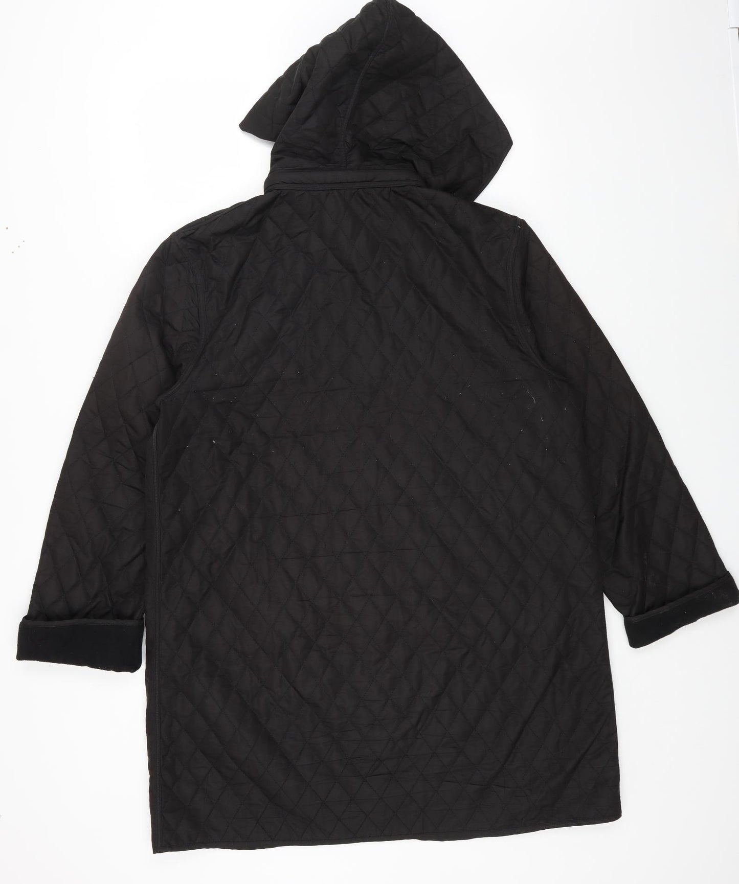 Hilary Radley Mens Black Jacket Coat Size M Zip