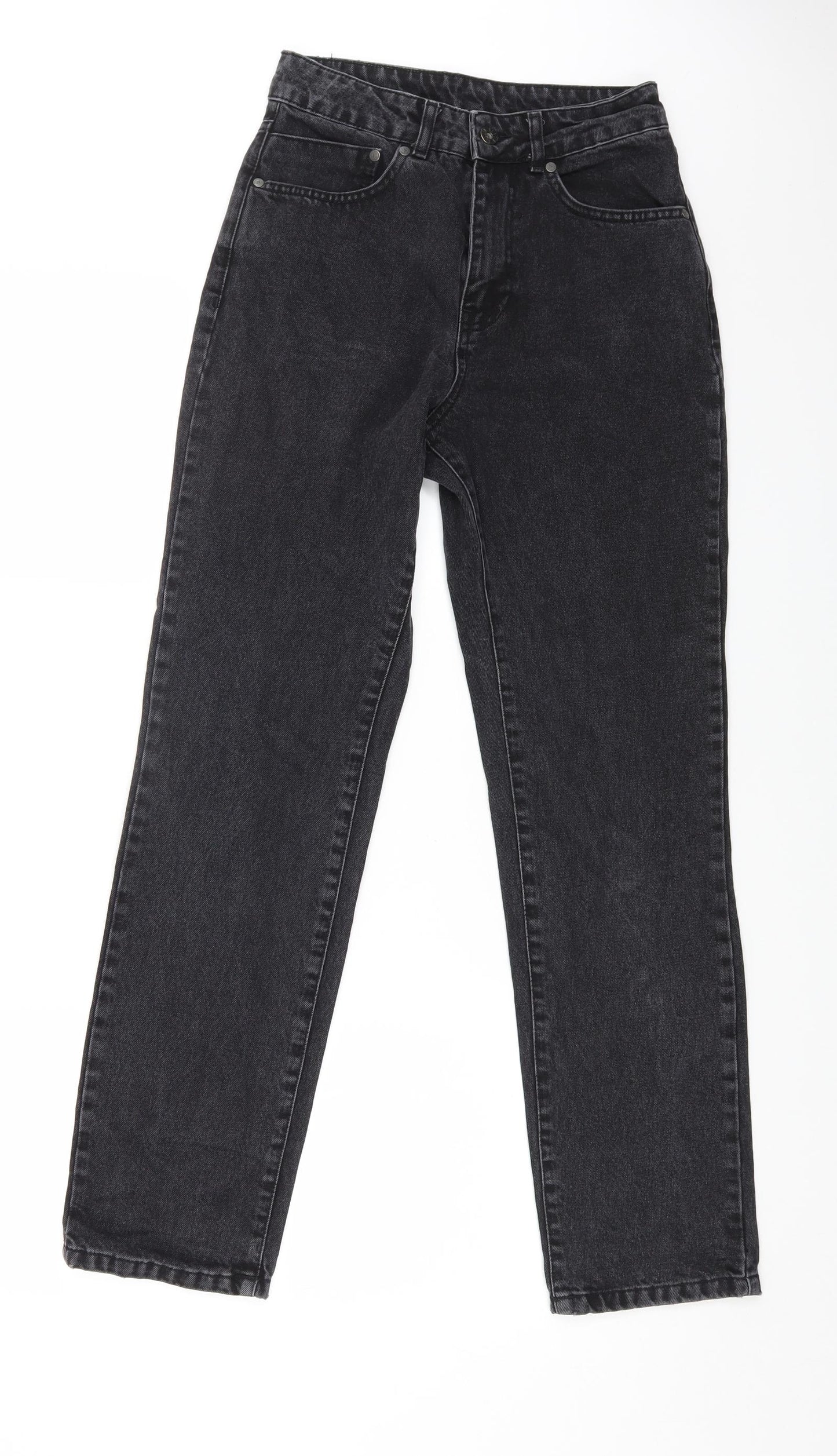 The Ragged Priest Womens Black Cotton Mom Jeans Size 24 in L28 in Regular Zip