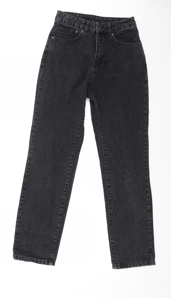 The Ragged Priest Womens Black Cotton Mom Jeans Size 24 in L28 in Regular Zip