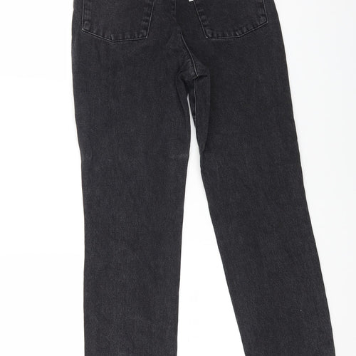 The Ragged Priest Womens Black Cotton Mom Jeans Size 24 in L28 in Regular Zip