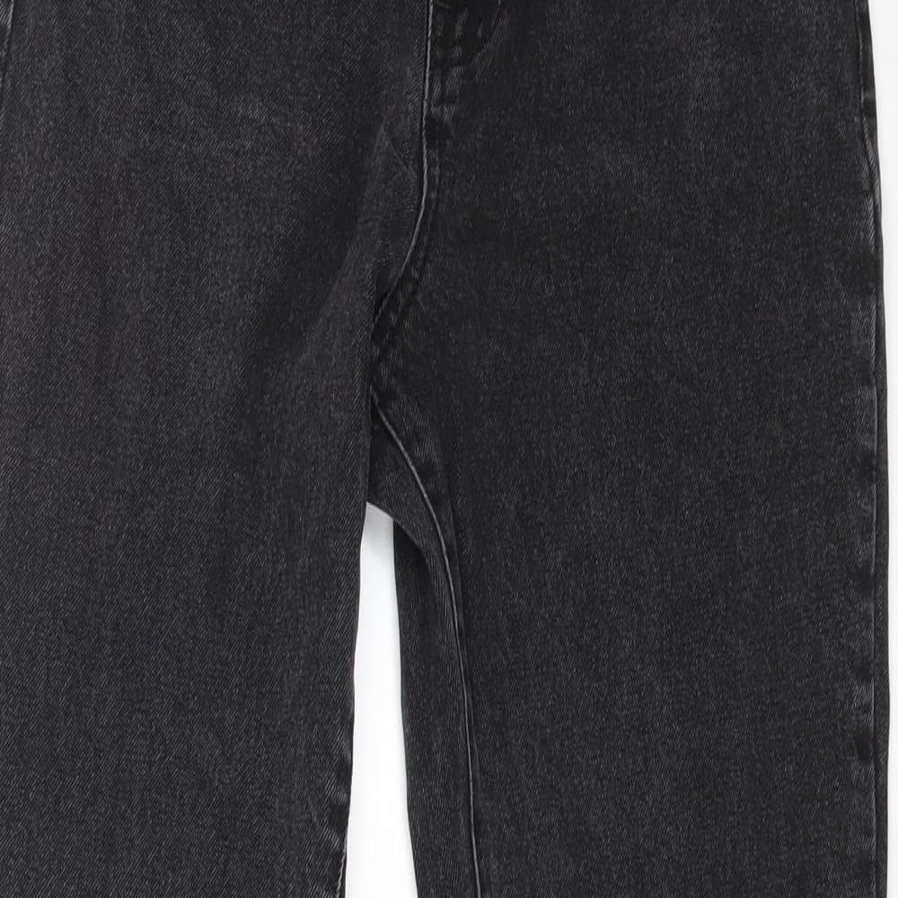 The Ragged Priest Womens Black Cotton Mom Jeans Size 24 in L28 in Regular Zip