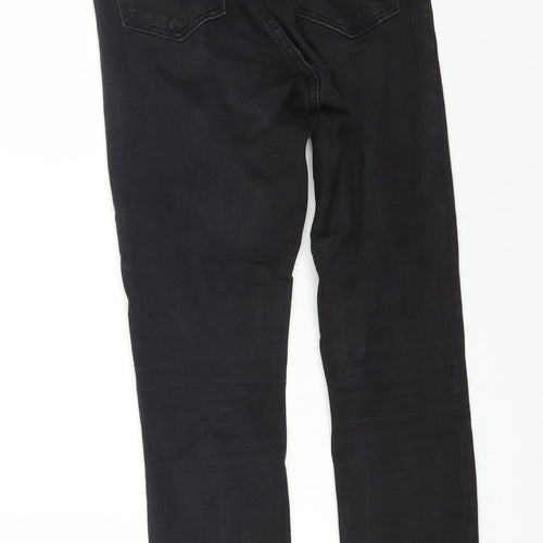 ASOS Womens Black Cotton Skinny Jeans Size 25 in L30 in Regular Zip