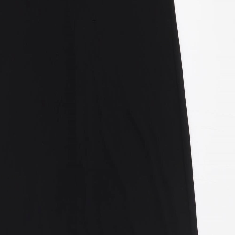NEXT Womens Black Viscose Tank Dress Size 10 Scoop Neck Pullover