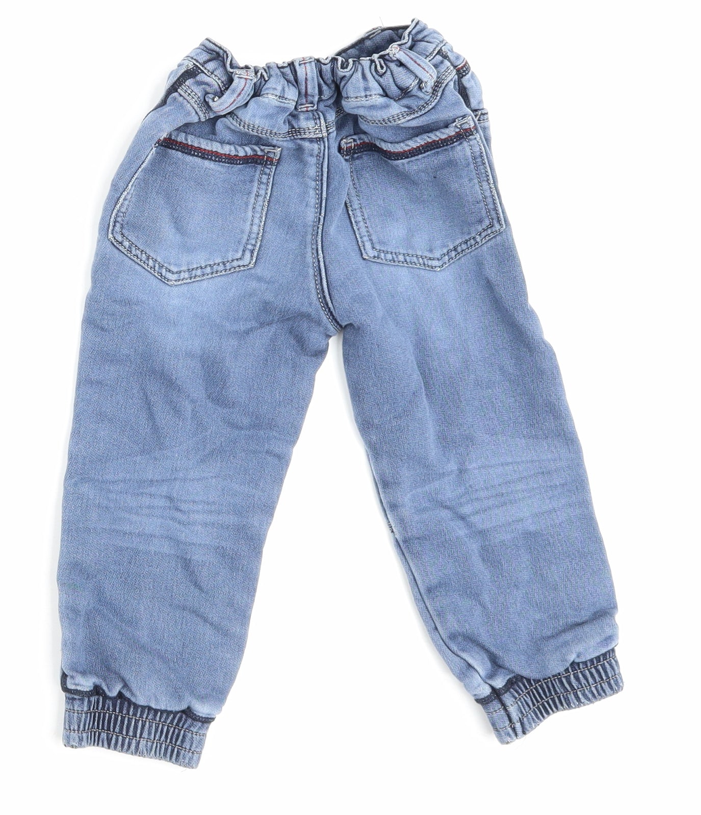 TU Boys Blue Cotton Skinny Jeans Size 2-3 Years Regular Button