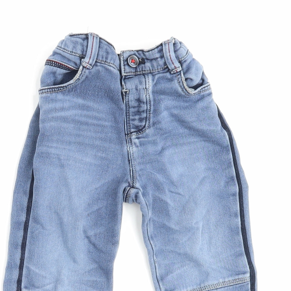 TU Boys Blue Cotton Skinny Jeans Size 2-3 Years Regular Button
