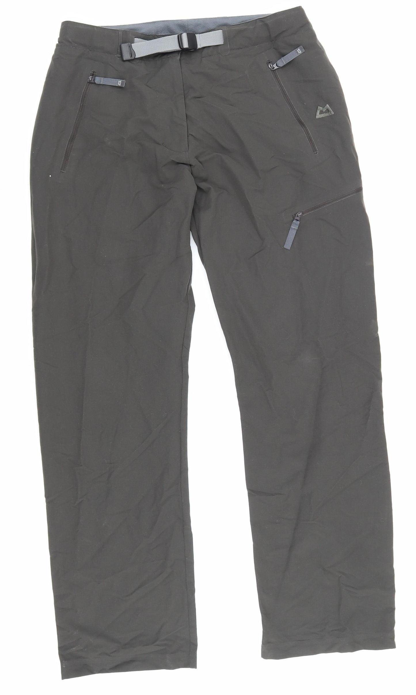 Mountain Mens Green Polyester Carpenter Trousers Size S L28 in Regular Zip - Mountain