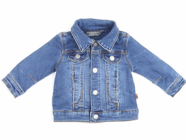 Primark Blue Basic Jacket Jacket Size 3-6 Months Button - Rainbow Loved