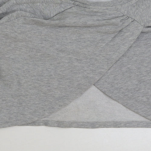 NEXT Girls Grey Cotton Pullover Sweatshirt Size 10 Years Pullover - love