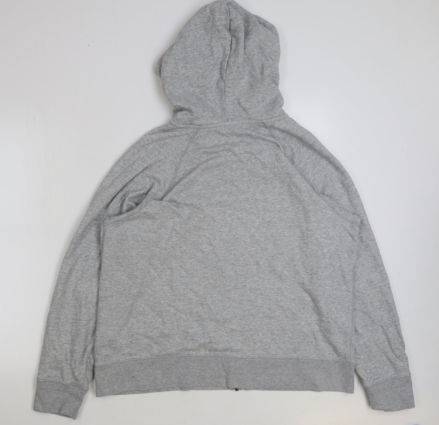 Uniqlo Mens Grey Polyester Full Zip Hoodie Size 2XL