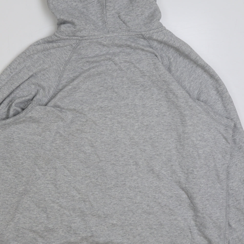 Uniqlo Mens Grey Polyester Full Zip Hoodie Size 2XL