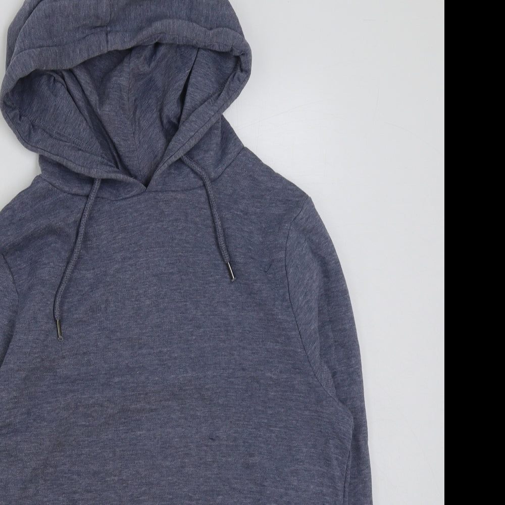 Primark Womens Grey Polyester Pullover Hoodie Size 12 Zip