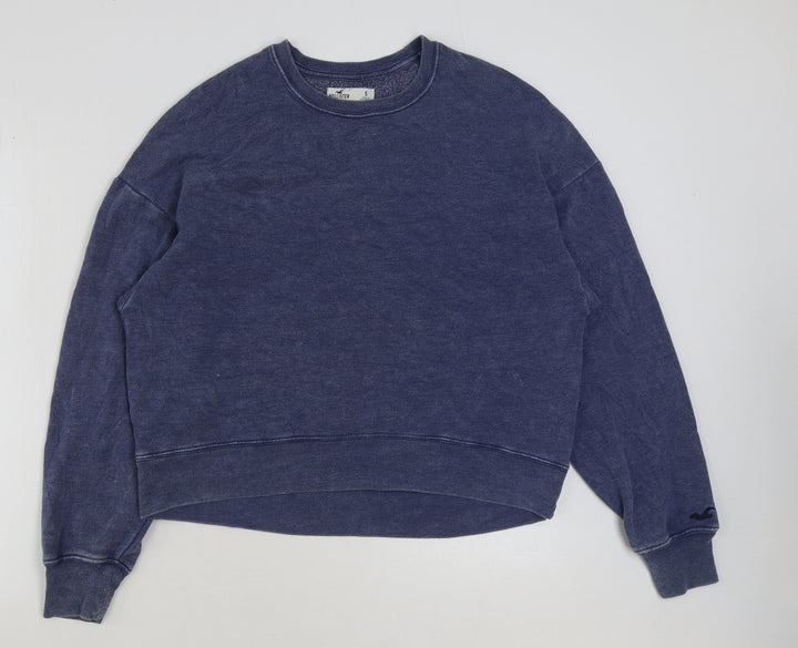 Hollister Mens Blue Cotton Pullover Sweatshirt Size S