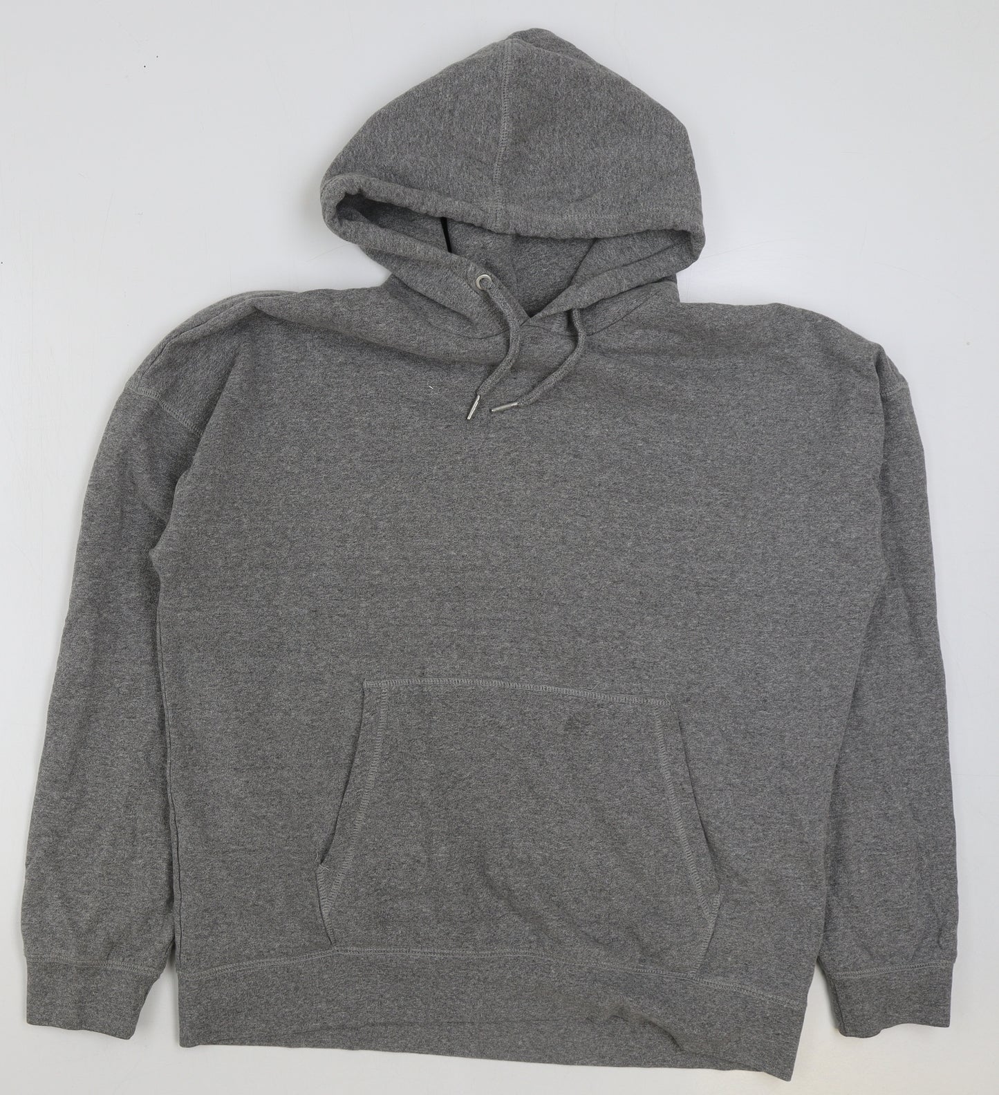 NEXT Mens Grey Cotton Pullover Hoodie Size XL