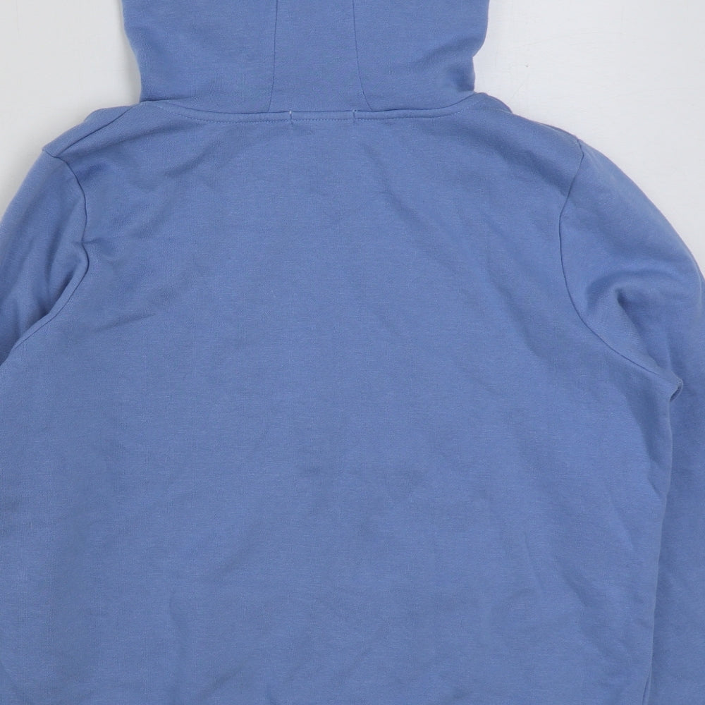 Primark Womens Blue Cotton Full Zip Hoodie Size M Zip
