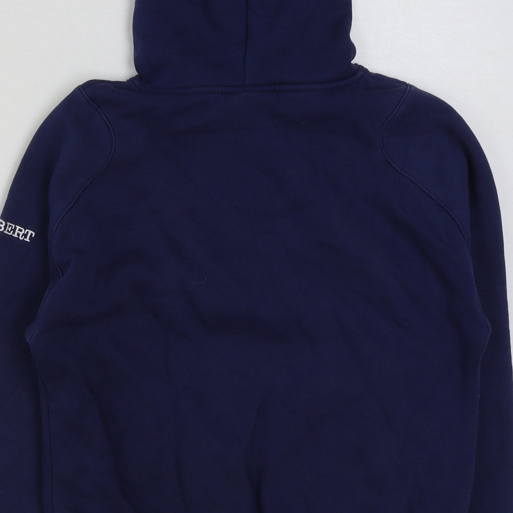 Gildan Boys Blue Cotton Pullover Hoodie Size 9-10 Years Pullover