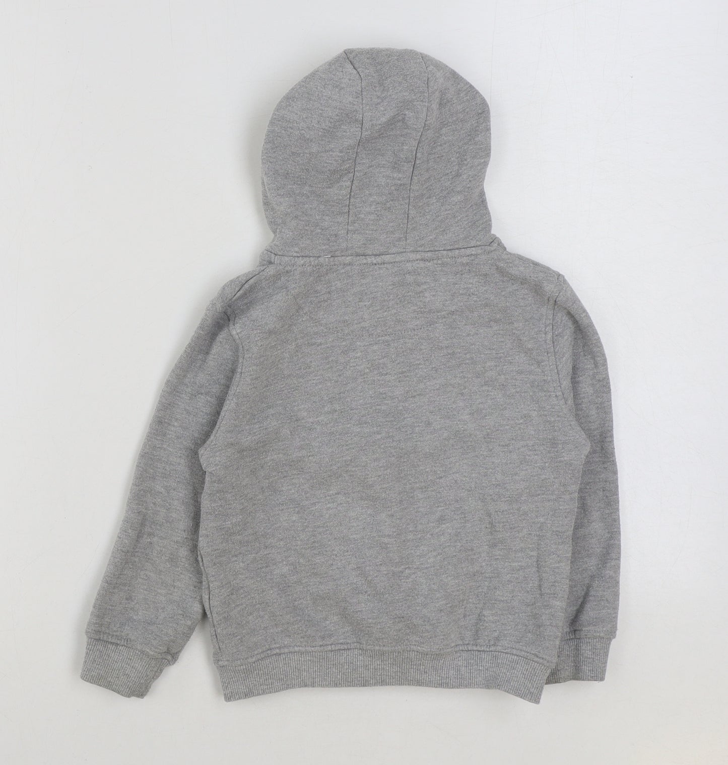 Primark Boys Grey Cotton Full Zip Hoodie Size 4-5 Years Zip
