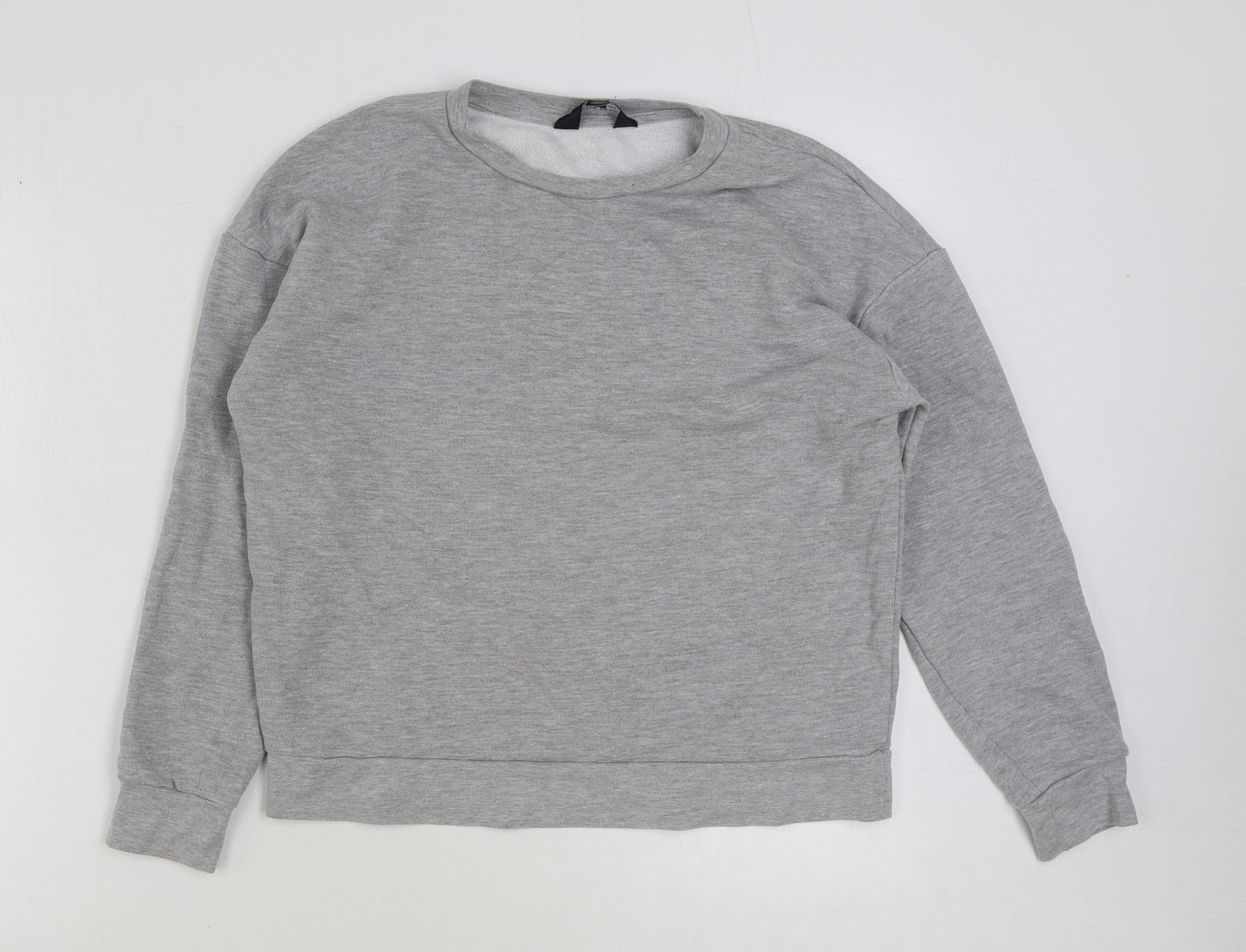Dorothy Perkins Womens Grey Cotton Pullover Sweatshirt Size 8 Pullover