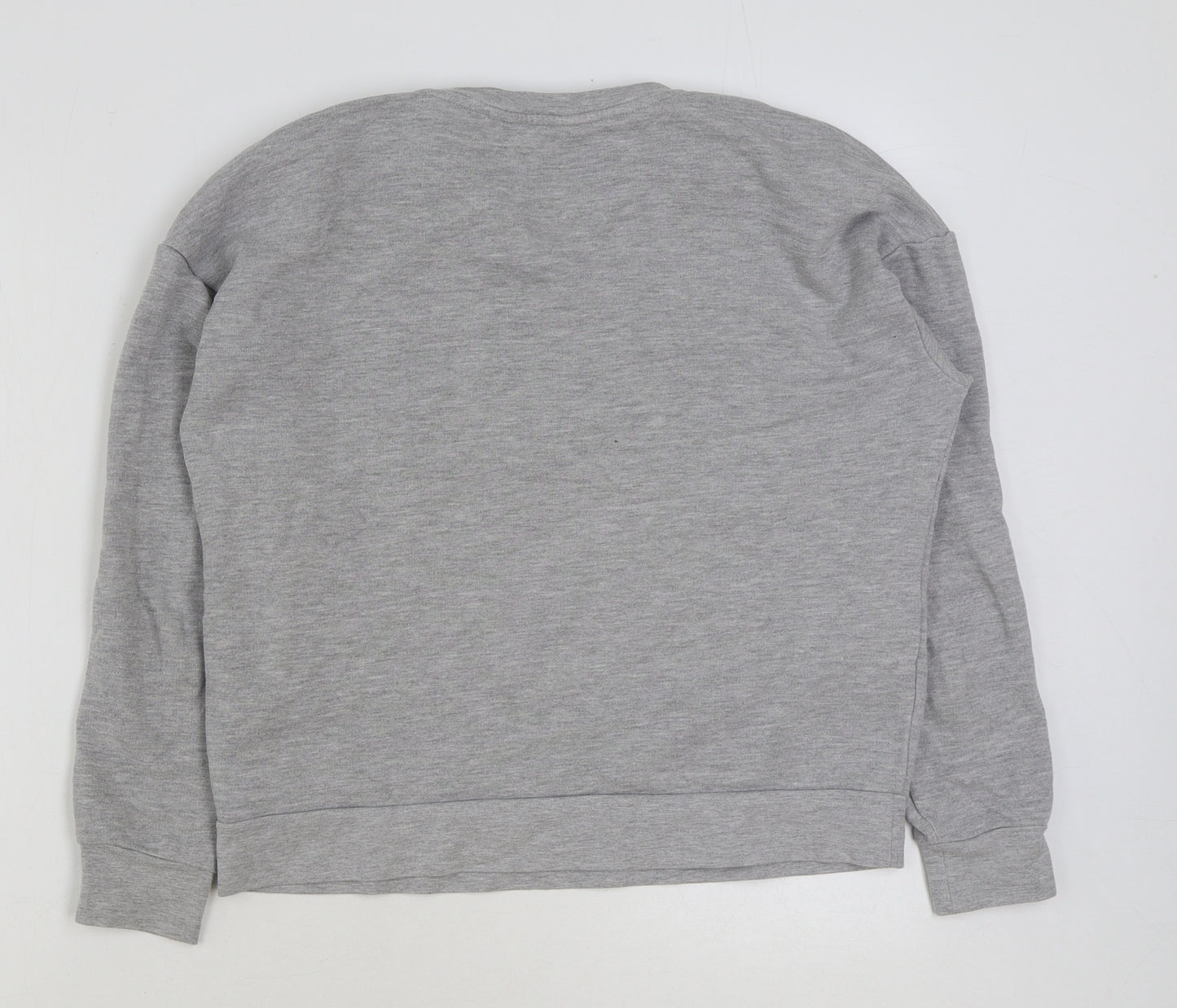 Dorothy Perkins Womens Grey Cotton Pullover Sweatshirt Size 8 Pullover