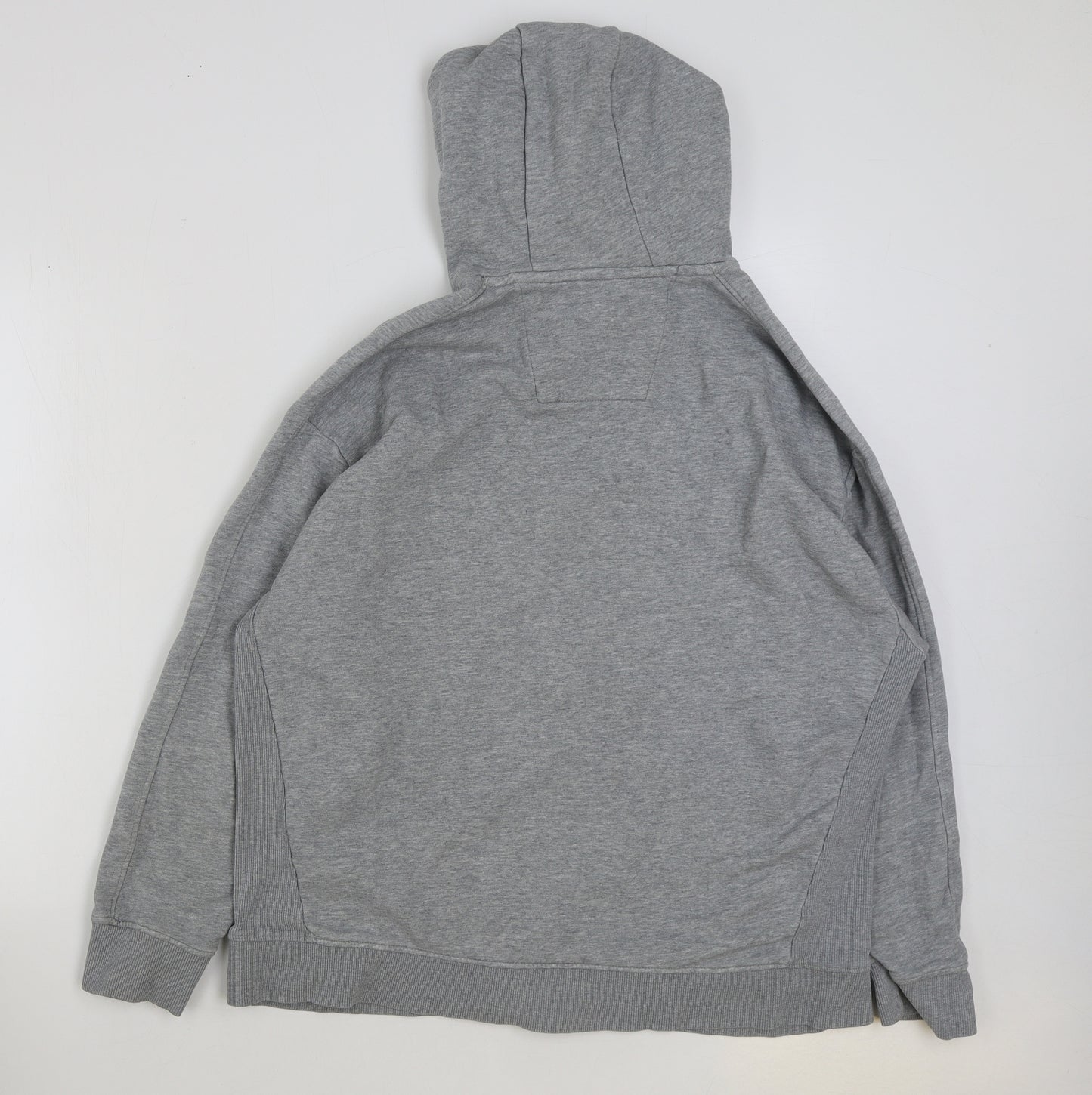 F&F Mens Grey Cotton Pullover Hoodie Size XL