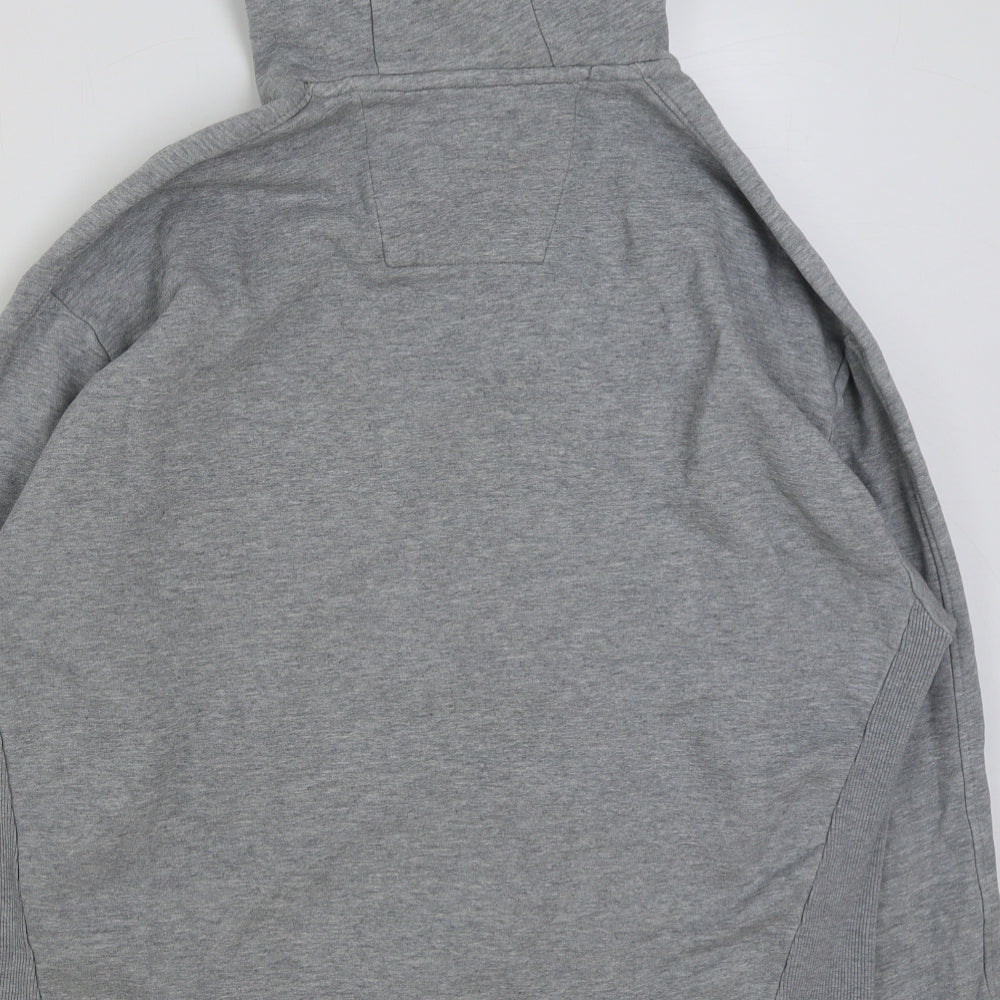 F&F Mens Grey Cotton Pullover Hoodie Size XL