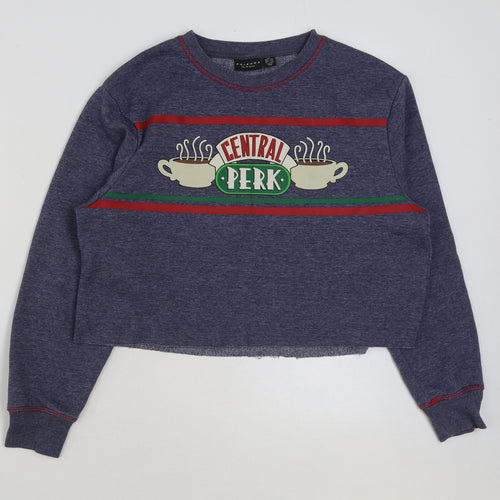 Primark Womens Blue Polyester Pullover Sweatshirt Size XS Pullover - Central Perk Friends