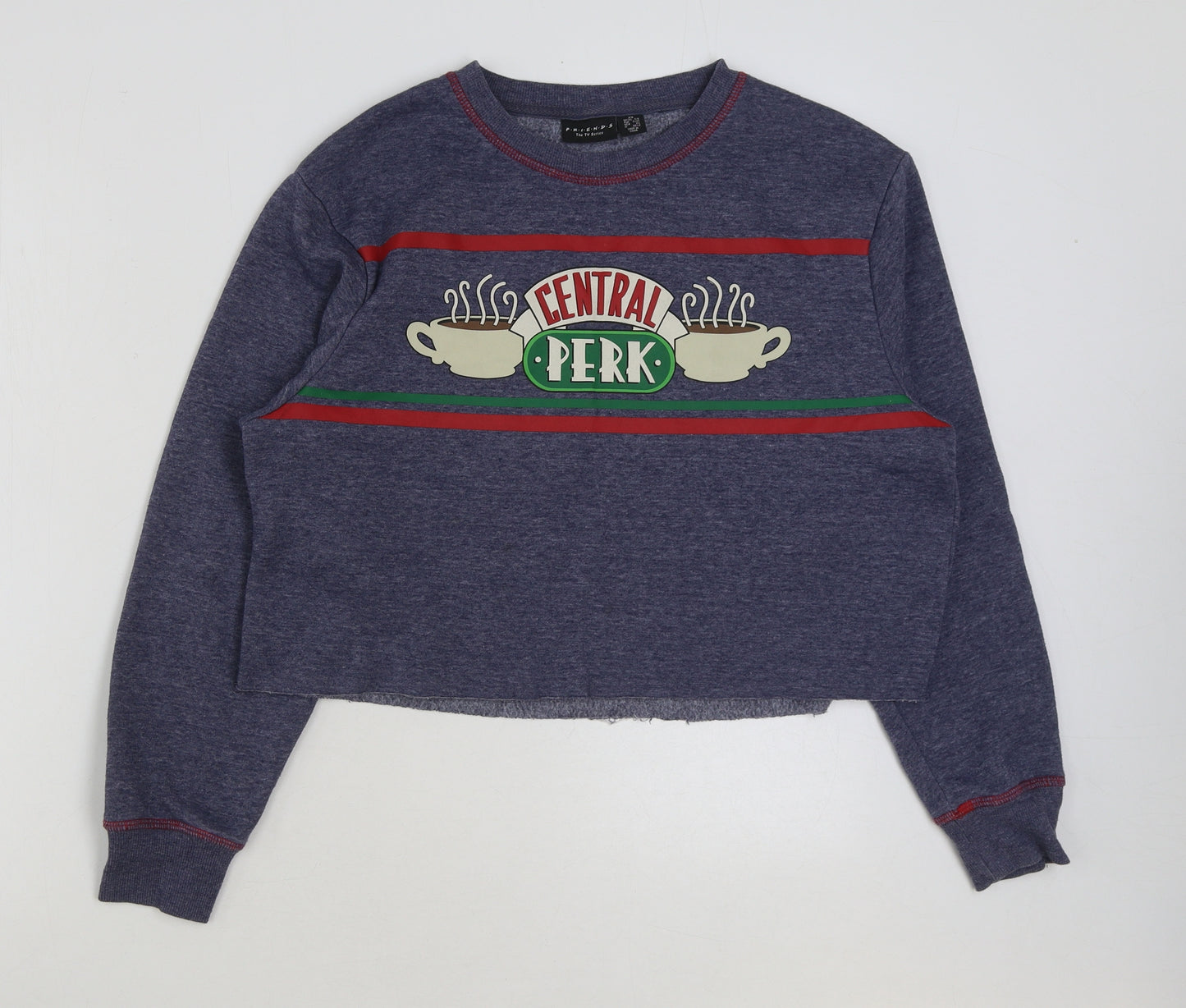 Primark Womens Blue Polyester Pullover Sweatshirt Size XS Pullover - Central Perk Friends