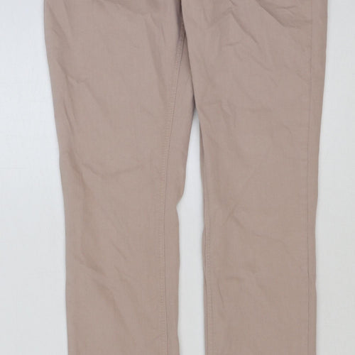MAC Womens Pink Cotton Skinny Jeans Size 34 in L30 in Regular Button