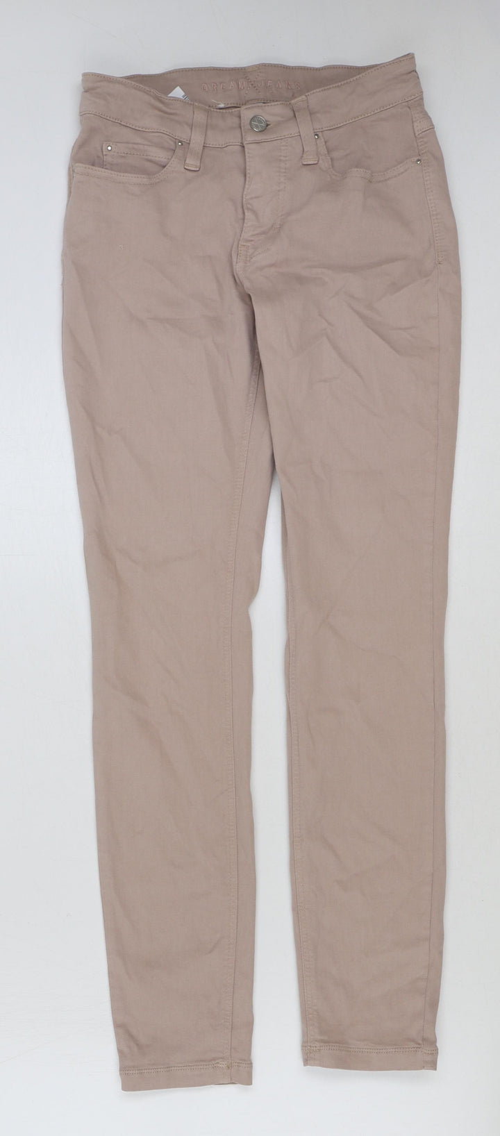 MAC Womens Pink Cotton Skinny Jeans Size 34 in L30 in Regular Button