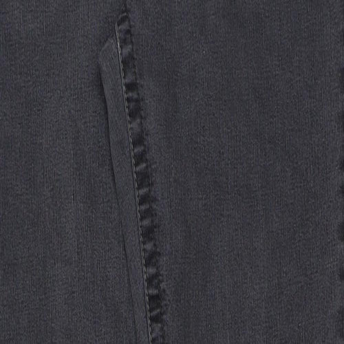 George Womens Grey Cotton Straight Jeans Size 12 L30 in Regular Button