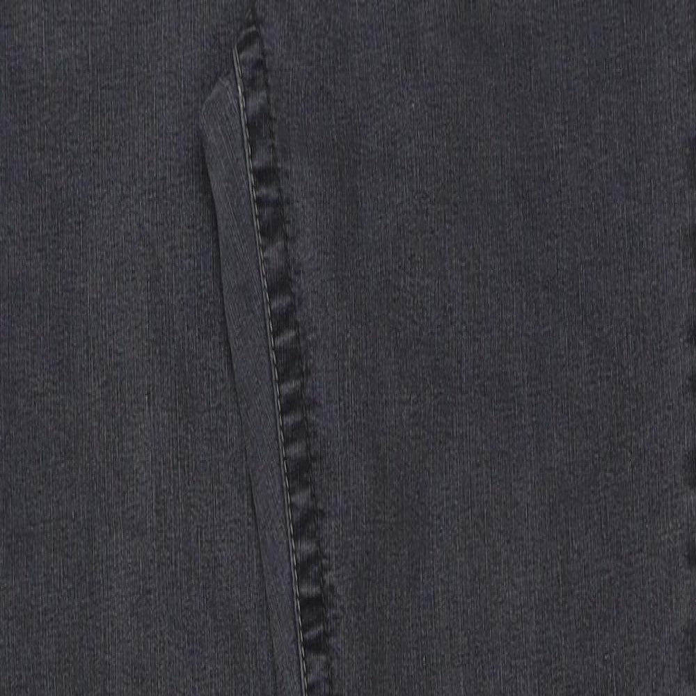 George Womens Grey Cotton Straight Jeans Size 12 L30 in Regular Button