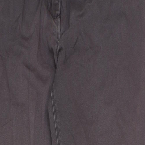 Preworn Womens Purple Cotton Straight Jeans Size 16 L27 in Regular Button