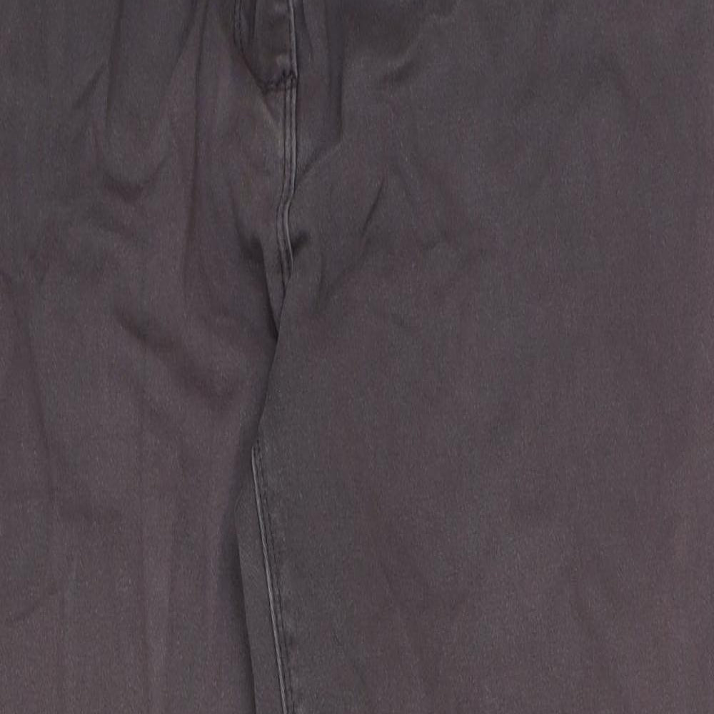 Preworn Womens Purple Cotton Straight Jeans Size 16 L27 in Regular Button