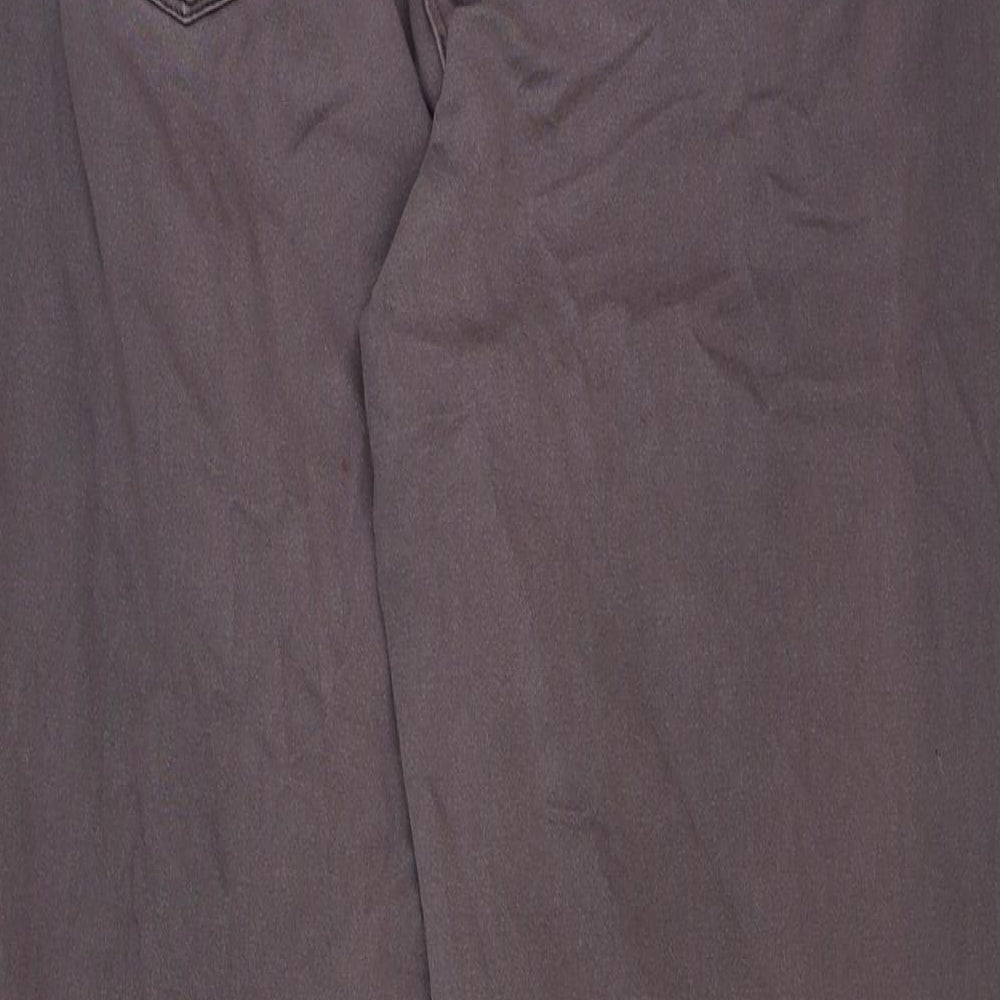 Preworn Womens Purple Cotton Straight Jeans Size 16 L27 in Regular Button
