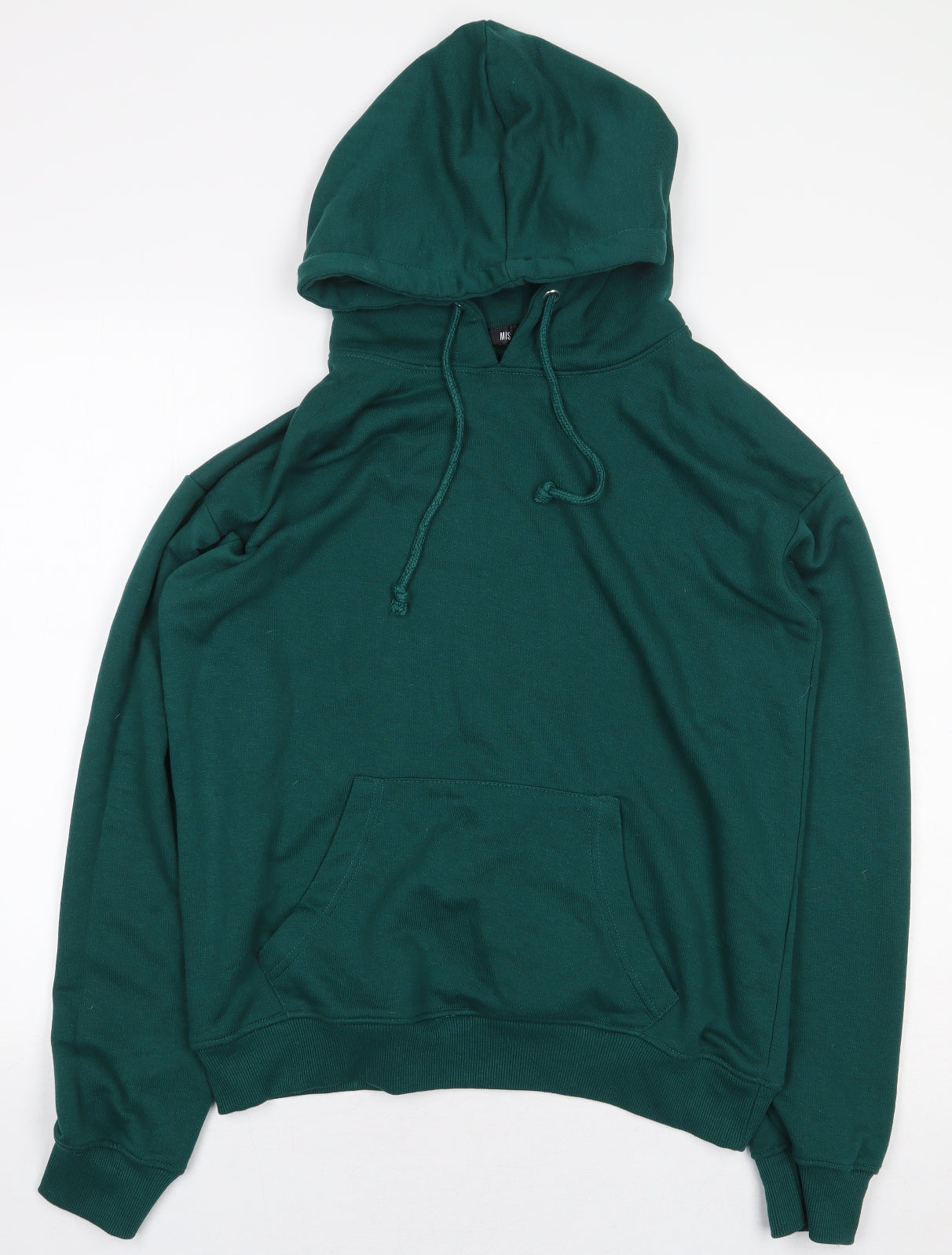 Missguided Womens Green Polyester Pullover Hoodie Size 12 Pullover