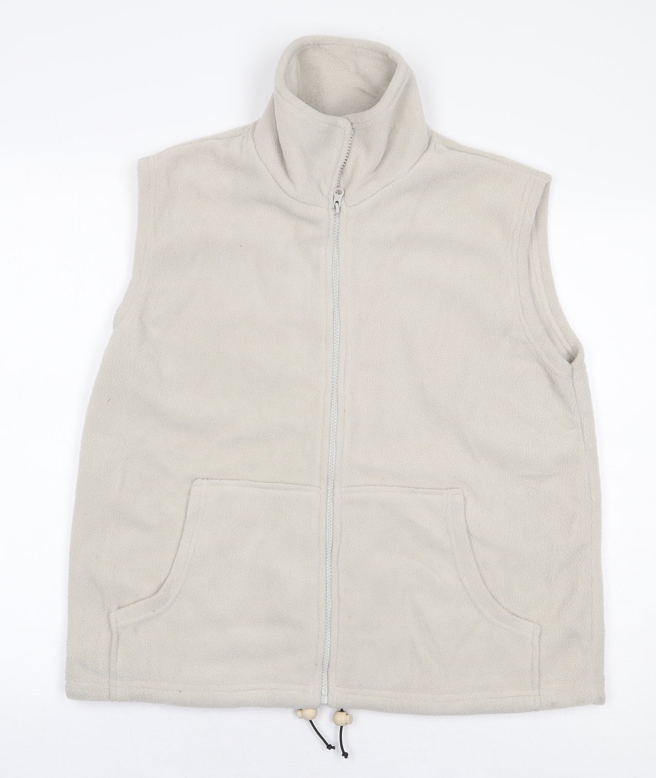 Paramour Womens White Gilet Jacket Size L Zip