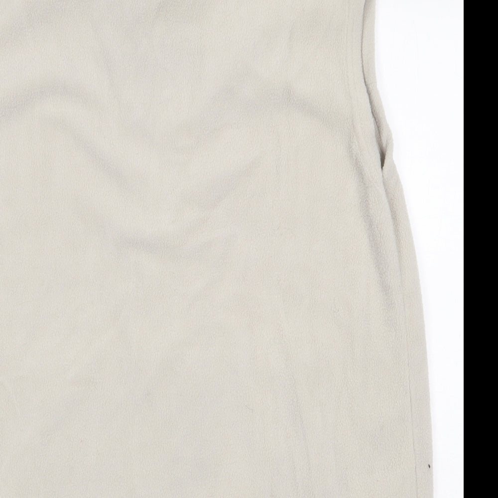 Paramour Womens White Gilet Jacket Size L Zip