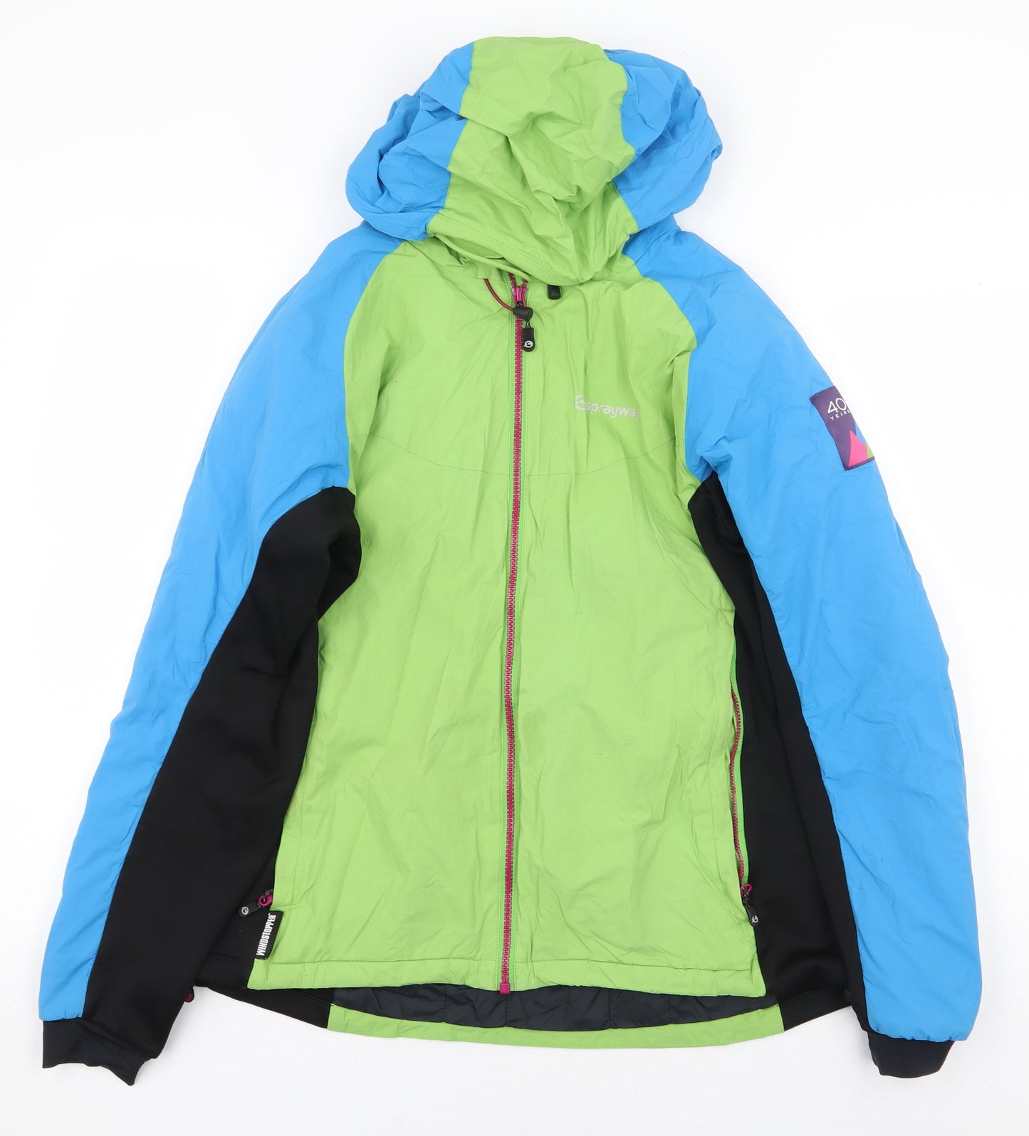 Sprayway Womens Multicoloured Rain Coat Coat Size 14 Zip