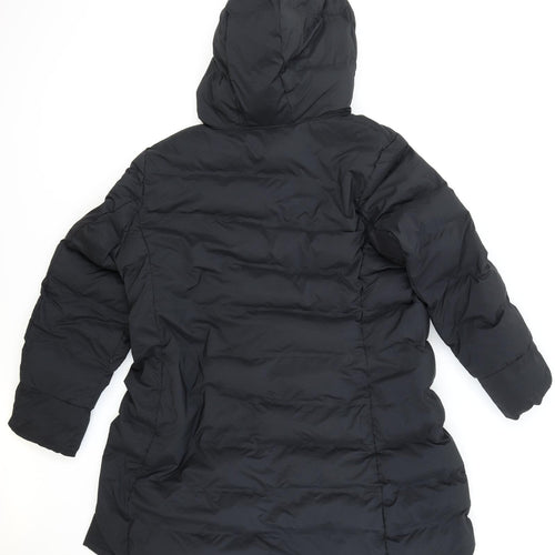 Good Move Womens Black Puffer Jacket Coat Size 22 Zip