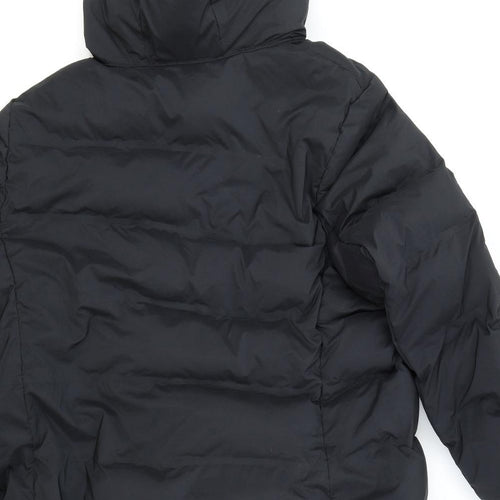 Good Move Womens Black Puffer Jacket Coat Size 22 Zip