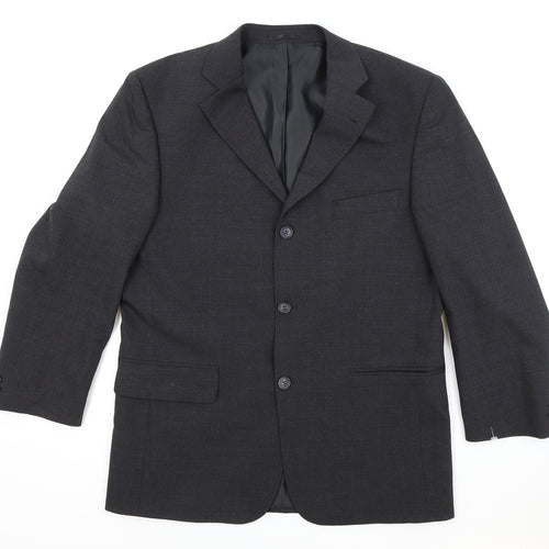 Taylor and Wright Mens Grey Polyester Jacket Suit Jacket Size 40