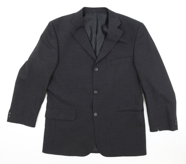 Taylor and Wright Mens Grey Polyester Jacket Suit Jacket Size 40