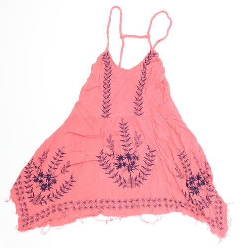 Intimately Womens Pink Geometric Polyester Camisole Tank Size XS V-Neck