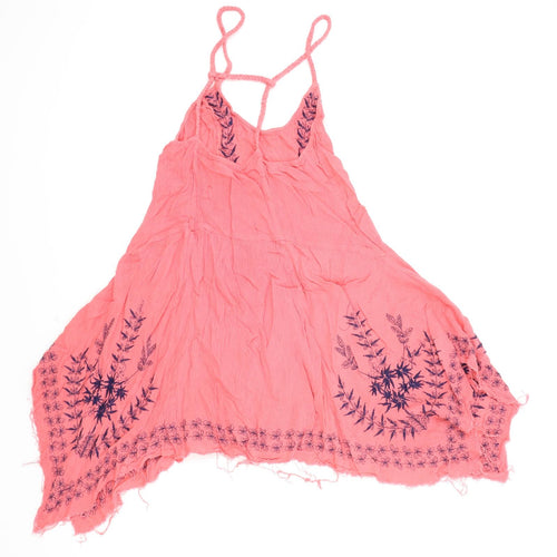 Intimately Womens Pink Geometric Polyester Camisole Tank Size XS V-Neck