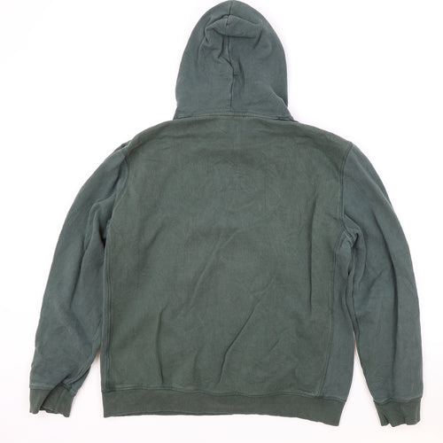 NEXT Mens Green Cotton Pullover Hoodie Size XL